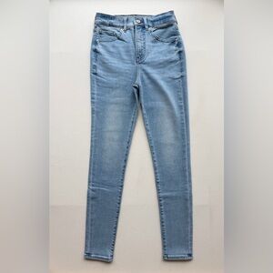Express High Rise Skinny Jeans Light Wash Size 2R